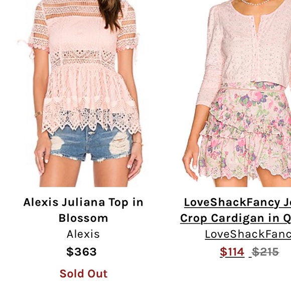 NWT Alexis Juliana Top in Blossom size small. - Picture 3 of 5